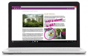 Navigateur web "Edge" pour Windows 10 (source Microsoft)