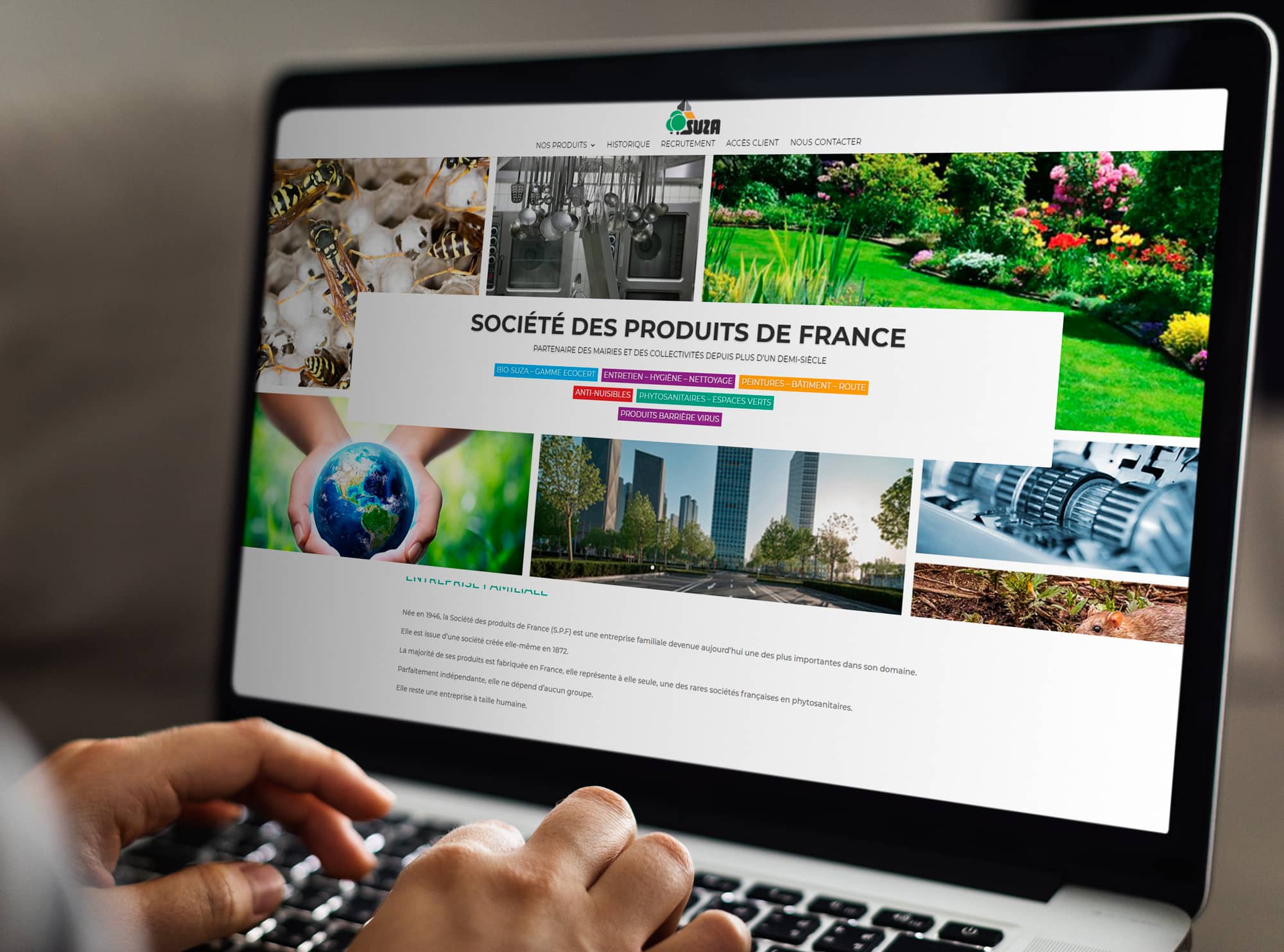 Création site internet Société Produits de France